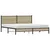 Produktbild 3 för Sängram utan madrass metall sonoma-ek 183x213 cm