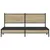 Produktbild 5 för Sängram utan madrass metall sonoma-ek 183x213 cm