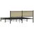 Produktbild 7 för Sängram utan madrass metall sonoma-ek 183x213 cm