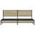 Produktbild 5 för Sängram utan madrass metall sonoma-ek 193x203 cm