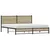 Produktbild 3 för Sängram utan madrass metall sonoma-ek 183x213 cm