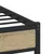 Produktbild 8 för Sängram utan madrass metall sonoma-ek 183x213 cm