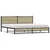 Produktbild 2 för Sängram utan madrass metall sonoma-ek 193x203 cm