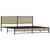 Produktbild 4 för Sängram utan madrass metall sonoma-ek 193x203 cm