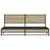 Produktbild 5 för Sängram utan madrass metall sonoma-ek 193x203 cm