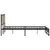 Produktbild 6 för Sängram utan madrass metall sonoma-ek 200x200 cm