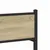 Produktbild 9 för Sängram utan madrass metall sonoma-ek 150x200 cm