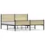 Produktbild 2 för Sängram utan madrass metall sonoma-ek 180x200 cm