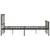 Produktbild 6 för Sängram utan madrass metall sonoma-ek 180x200 cm