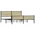 Produktbild 4 för Sängram utan madrass metall sonoma-ek 183x213 cm