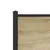 Produktbild 8 för Sängram utan madrass metall sonoma-ek 183x213 cm
