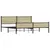 Produktbild 4 för Sängram utan madrass metall sonoma-ek 193x203 cm