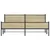 Produktbild 5 för Sängram utan madrass metall sonoma-ek 193x203 cm