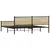 Produktbild 7 för Sängram utan madrass metall sonoma-ek 193x203 cm