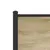 Produktbild 8 för Sängram utan madrass metall sonoma-ek 193x203 cm