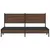 Produktbild 5 för Sängram utan madrass metall brun ek 183x213 cm