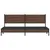 Produktbild 5 för Sängram utan madrass metall brun ek 193x203 cm