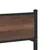 Produktbild 9 för Sängram utan madrass metall brun ek 180x200 cm