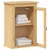 Produktbild 3 för Väggmonterat badrumsskåp Corona 45x27x64,5 cm massiv furu