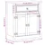 Produktbild 10 för Badrumsskåp Corona 70x33x80 cm massiv furu