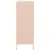 Produktbild 6 för Högskåp rosa 68x39x101,5 cm stål