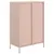 Produktbild 7 för Högskåp rosa 68x39x101,5 cm stål