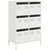 Produktbild 2 för Högskåp vit 68x39x101,5 cm stål