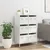 Produktbild 3 för Högskåp vit 68x39x101,5 cm stål