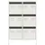 Produktbild 5 för Högskåp vit 68x39x101,5 cm stål
