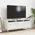 Produktbild 3 för Tv-bänk vit 101,5x39x43,5 cm kallvalsat stål