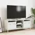 Produktbild 3 för Tv-bänk vit 101,5x39x43,5 cm kallvalsat stål