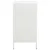 Produktbild 6 för Skänk vit 35x39x73,5 cm kallvalsat stål