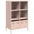 Produktbild 2 för Högskåp rosa 68x39x103,5 cm stål