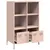 Produktbild 4 för Högskåp rosa 68x39x103,5 cm stål