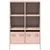 Produktbild 5 för Högskåp rosa 68x39x103,5 cm stål