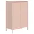 Produktbild 7 för Högskåp rosa 68x39x103,5 cm stål
