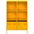 Produktbild 5 för Högskåp senapsgul 68x39x103,5 cm stål