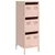 Produktbild 2 för Högskåp rosa 39x35x103,5 cm stål