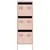 Produktbild 5 för Högskåp rosa 39x35x103,5 cm stål