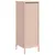 Produktbild 7 för Högskåp rosa 39x35x103,5 cm stål