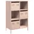Produktbild 2 för Högskåp rosa 68x39x103,5 cm stål