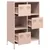 Produktbild 4 för Högskåp rosa 68x39x103,5 cm stål