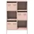 Produktbild 5 för Högskåp rosa 68x39x103,5 cm stål