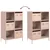 Produktbild 9 för Högskåp rosa 68x39x103,5 cm stål