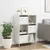 Produktbild 3 för Högskåp vit 68x39x103,5 cm stål
