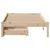 Produktbild 4 för Sängram utan madrass 75x190 cm massiv furu