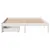 Produktbild 4 för Sängram utan madrass vit 140x200 cm massiv furu