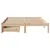 Produktbild 4 för Sängram utan madrass 160x200 cm massiv furu