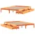 Produktbild 9 för Sängram utan madrass vaxbrun 135x190 cm massiv furu