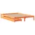 Produktbild 3 för Sängram utan madrass vaxbrun 140x190 cm massiv furu